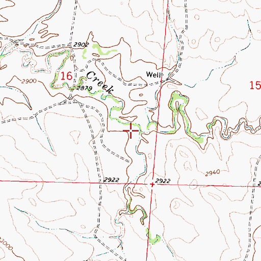 Topographic Map of Sand Coulee, MT