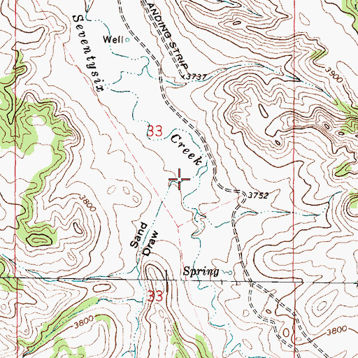 Topographic Map of Sand Draw, MT