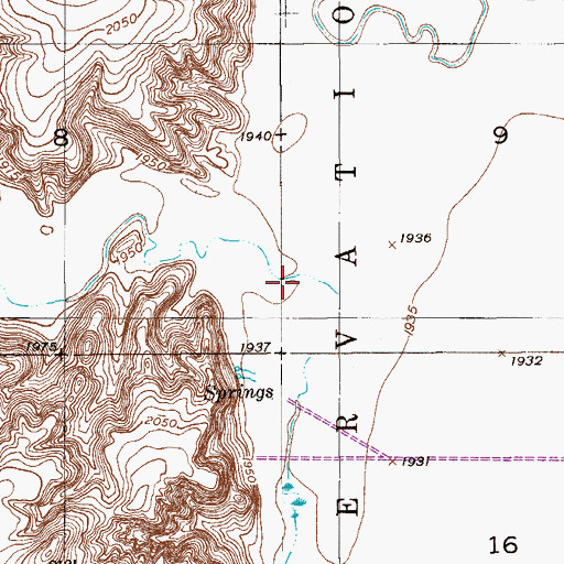 Topographic Map of Sauerkraut Coulee, MT