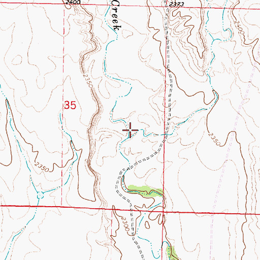 Topographic Map of School Section Coulee, MT