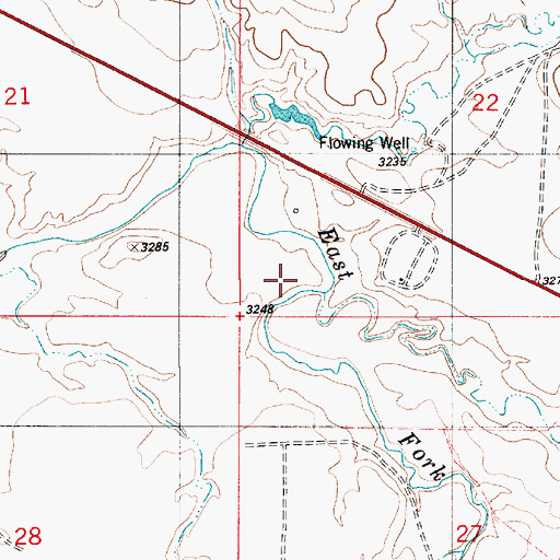 Topographic Map of Scott Creek, MT