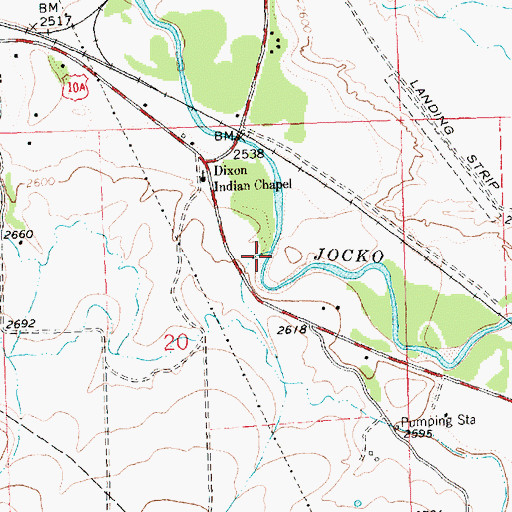 Topographic Map of Selow Creek, MT