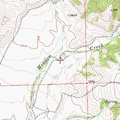 Topographic Map of Sennett Canyon, MT