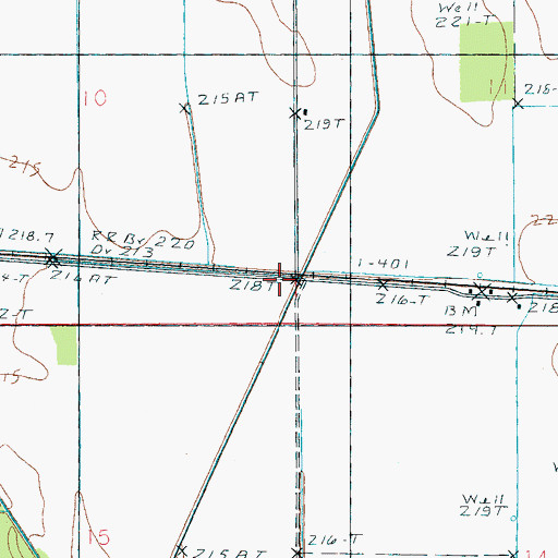 Topographic Map of McManus Spur, AR