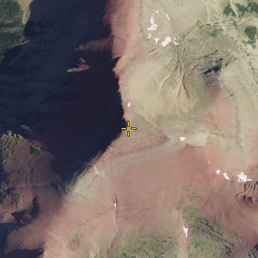 Aerial/Satellite Image of Seward Mountain, MT