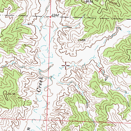 Topographic Map of Shed Coulee, MT