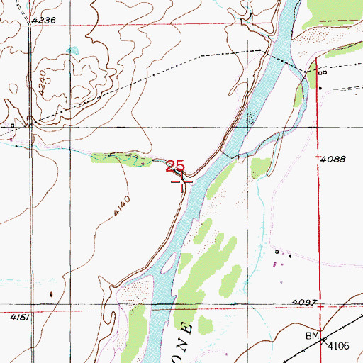 Topographic Map of Shed Creek, MT