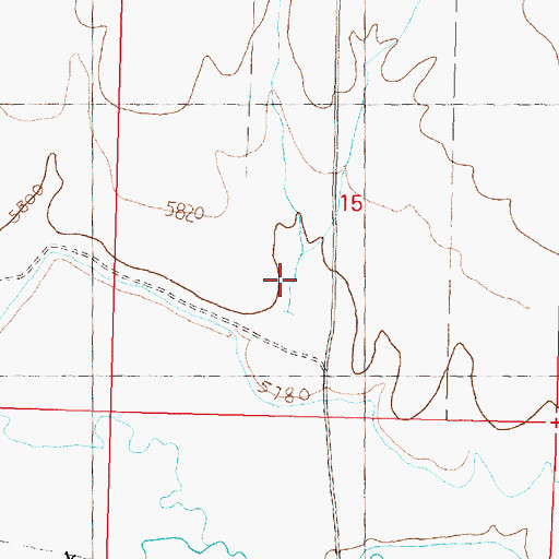 Topographic Map of Sheep Corral Gulch, MT