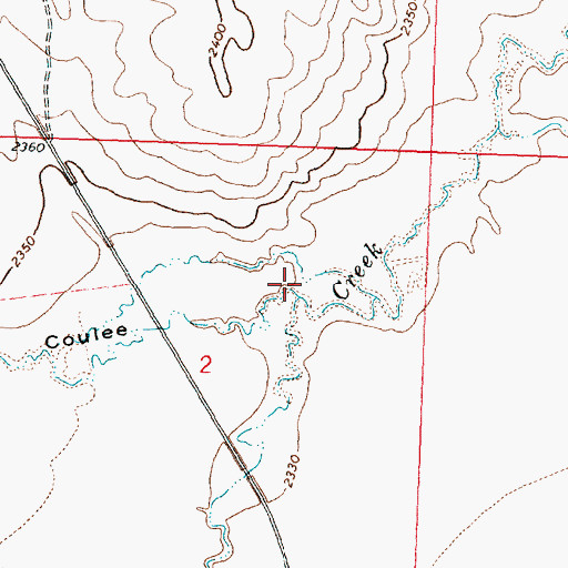 Topographic Map of Sheep Coulee, MT