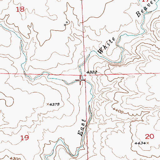 Topographic Map of Sheep Creek, MT