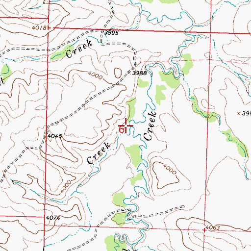 Topographic Map of Sheep Creek, MT