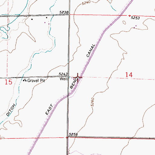 Topographic Map of Sheep Creek, MT