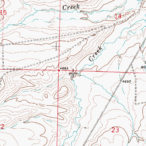 Topographic Map of Sheep Creek, MT