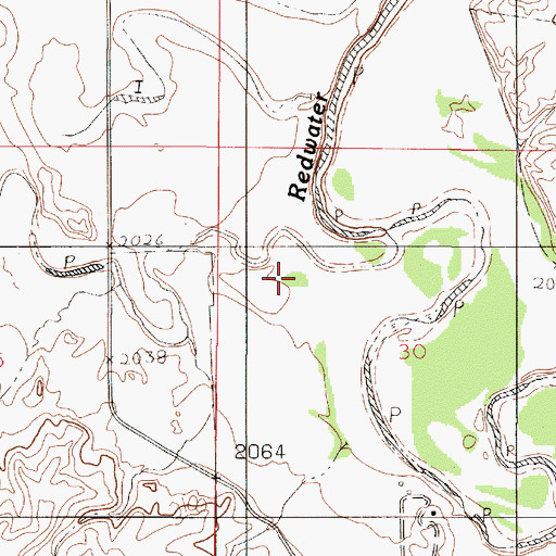 Topographic Map of Sheep Creek, MT