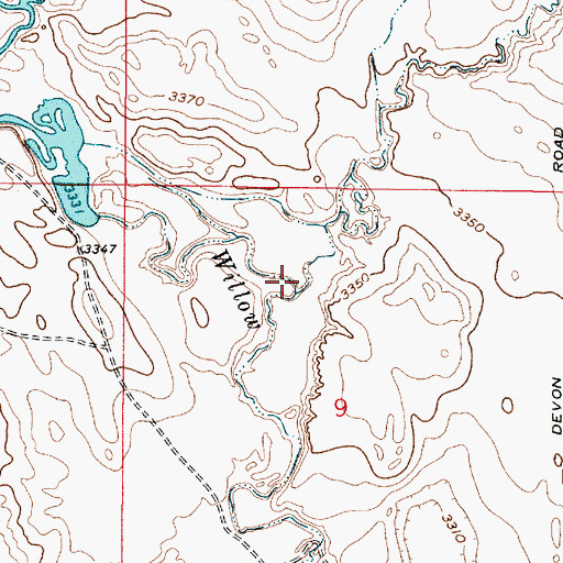 Topographic Map of Sheep Creek, MT