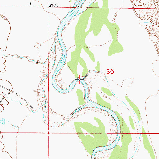 Topographic Map of Sheep Creek, MT