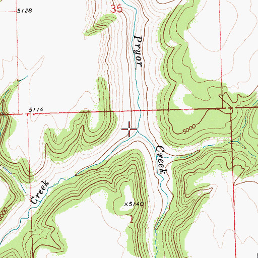 Topographic Map of Shively Creek, MT