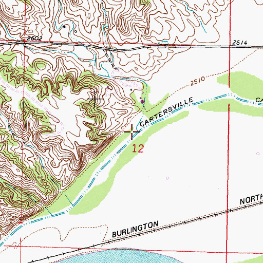 Topographic Map of Short Creek, MT