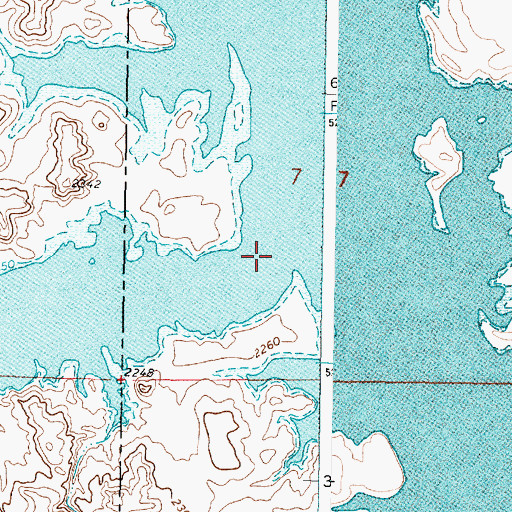Topographic Map of Short Creek, MT