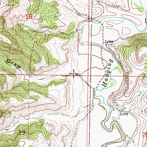 Topographic Map of Short Draw, MT