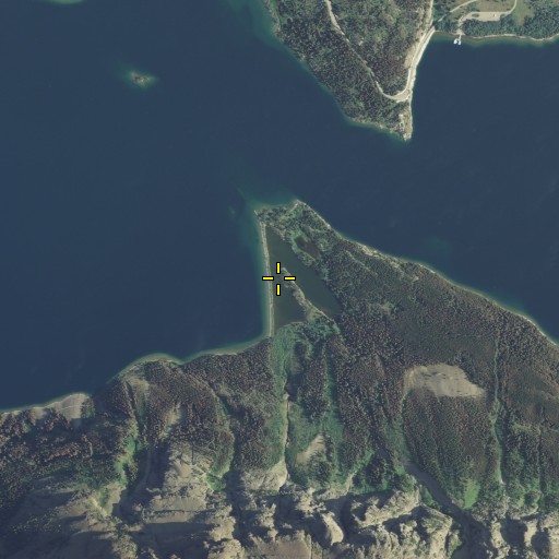 Aerial/Satellite Image of Silver Dollar Beach, MT