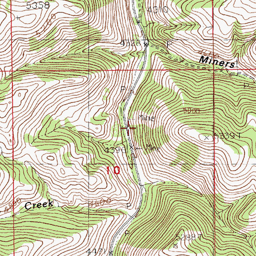 Topographic Map of Silver King Mine, MT