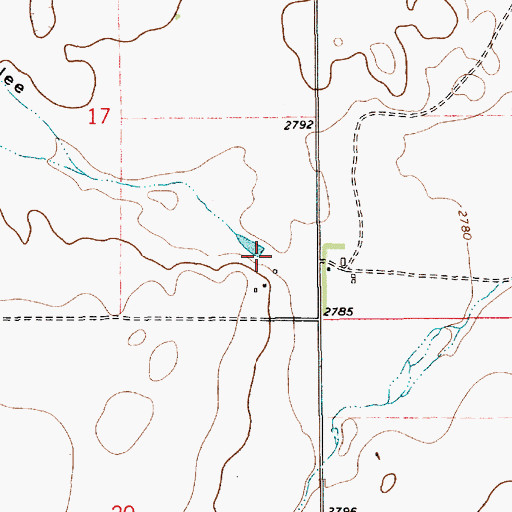 Topographic Map of Sixmile Coulee, MT