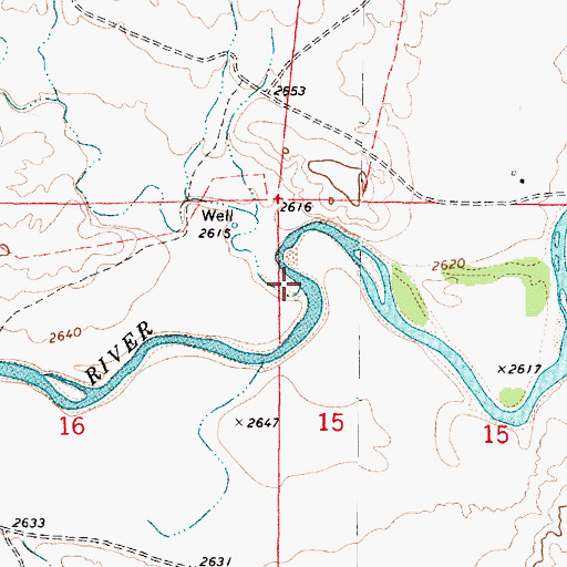 Topographic Map of Sixmile Creek, MT