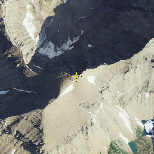 Aerial/Satellite Image of Mount Siyeh, MT