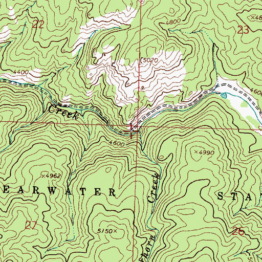 Topographic Map of Skimmerhorn Creek, MT