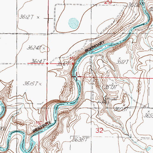 Topographic Map of Slezak Mine, MT