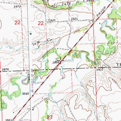 Topographic Map of Smallpox Creek, MT