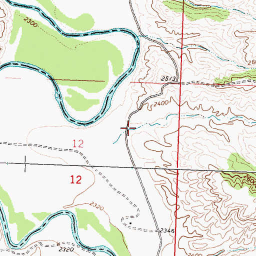 Topographic Map of Smith Coulee, MT