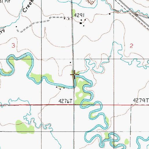 Topographic Map of Smith Creek, MT