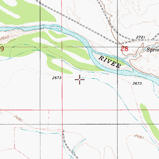 Topographic Map of Smith Creek, MT