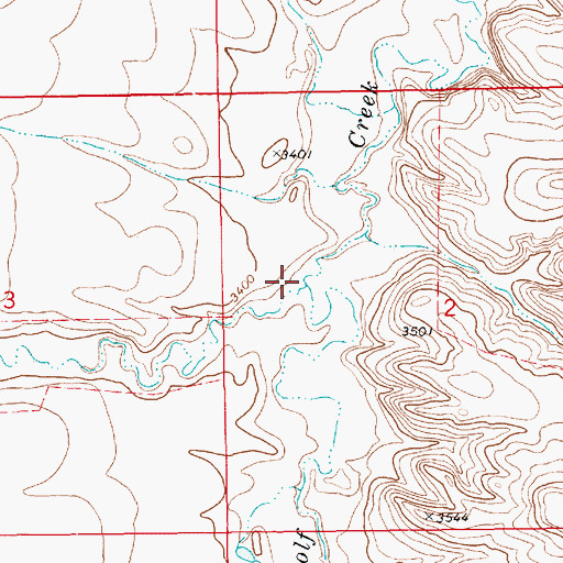 Topographic Map of Smith Creek, MT
