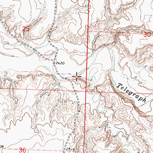 Topographic Map of Smith Creek, MT