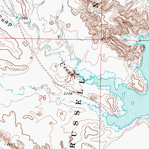 Topographic Map of Snap Creek, MT