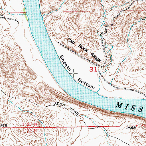 Topographic Map of Sneath Bottom, MT