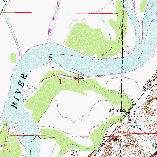 Topographic Map of Snell Creek, MT