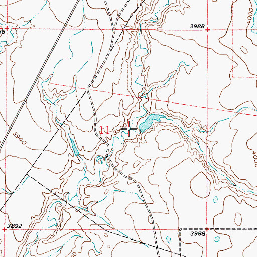Topographic Map of Snow Coulee, MT