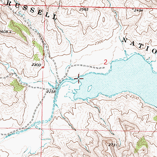 Topographic Map of Snow Creek, MT