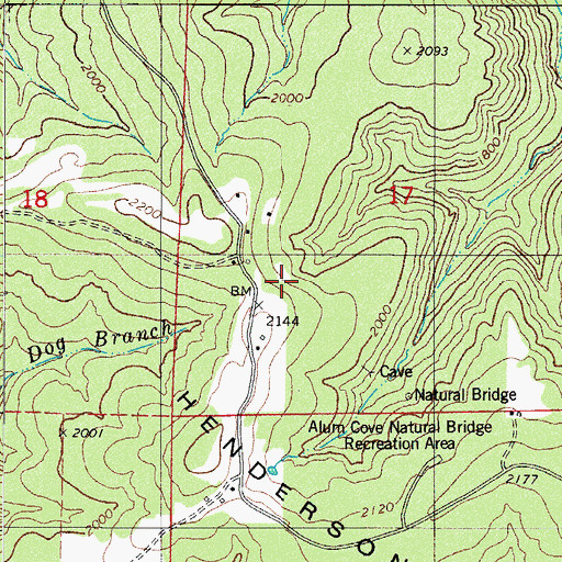 Topographic Map of Mineral Spring School (historical), AR