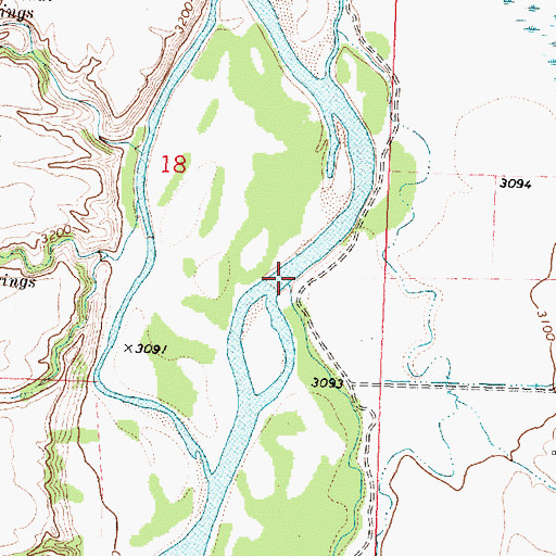 Topographic Map of Soap Creek, MT