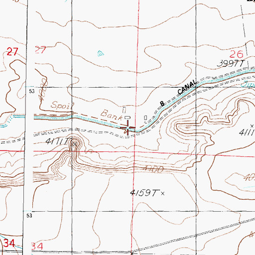 Topographic Map of Soberup Ranch, MT