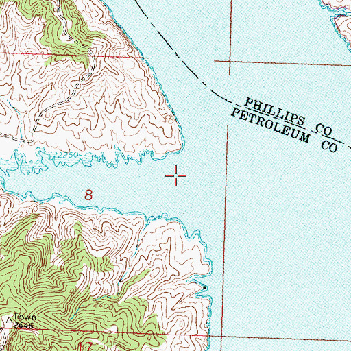 Topographic Map of Soda Creek, MT