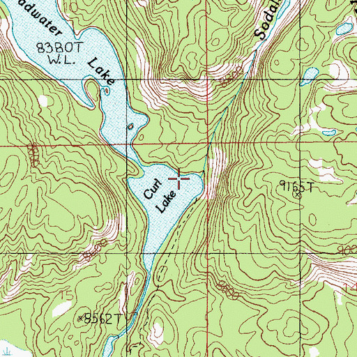 Topographic Map of Sodalite Creek, MT