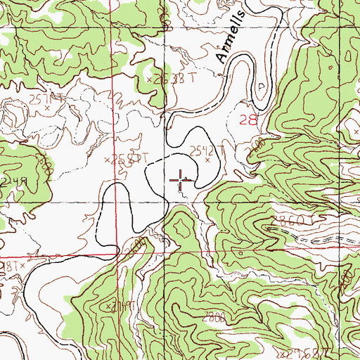 Topographic Map of Sourdough Creek, MT