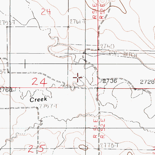 Topographic Map of South Fork Clear Creek, MT