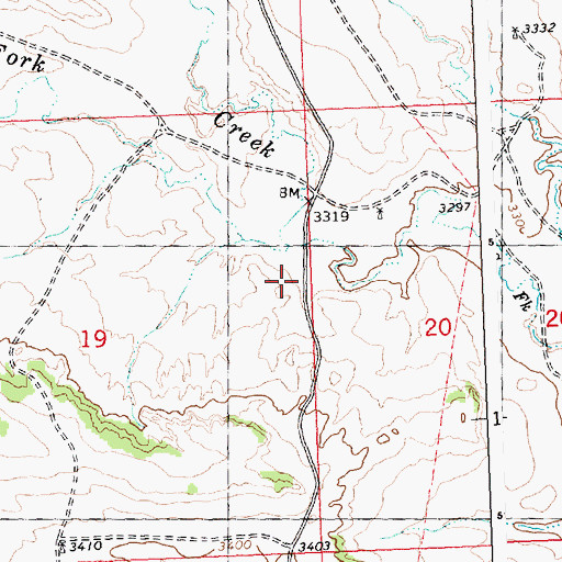 Topographic Map of South Fork Railroad Creek, MT